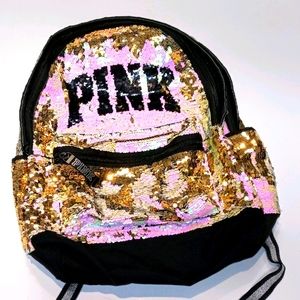 PINK Victoria's Secret Bling Campus Sequin Backpac